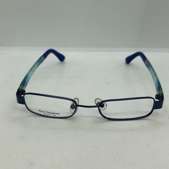 Konishi Flex Titanium KF2362 Unisex  Eyeglasses Frames RXable Dark Blue NWOT - Picture 2 of 7